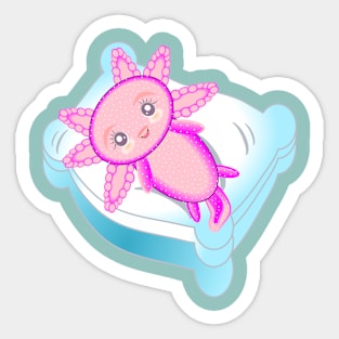 Axolotl is sleeping Sticker